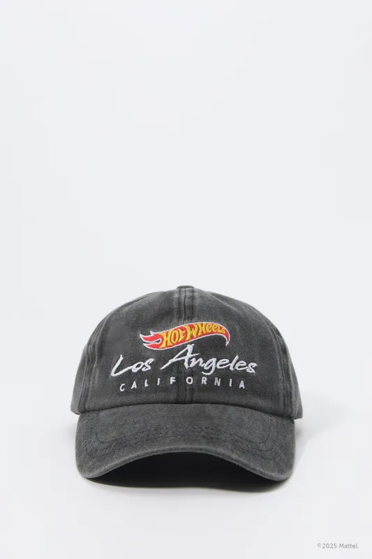 Hot Wheels™ Boys LA Embroidered Washed Baseball Hat sold by Urban Planet