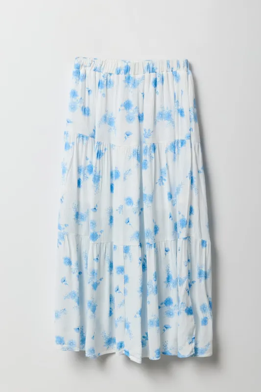 Girls Tiered Maxi Skirt sold by Urban Planet