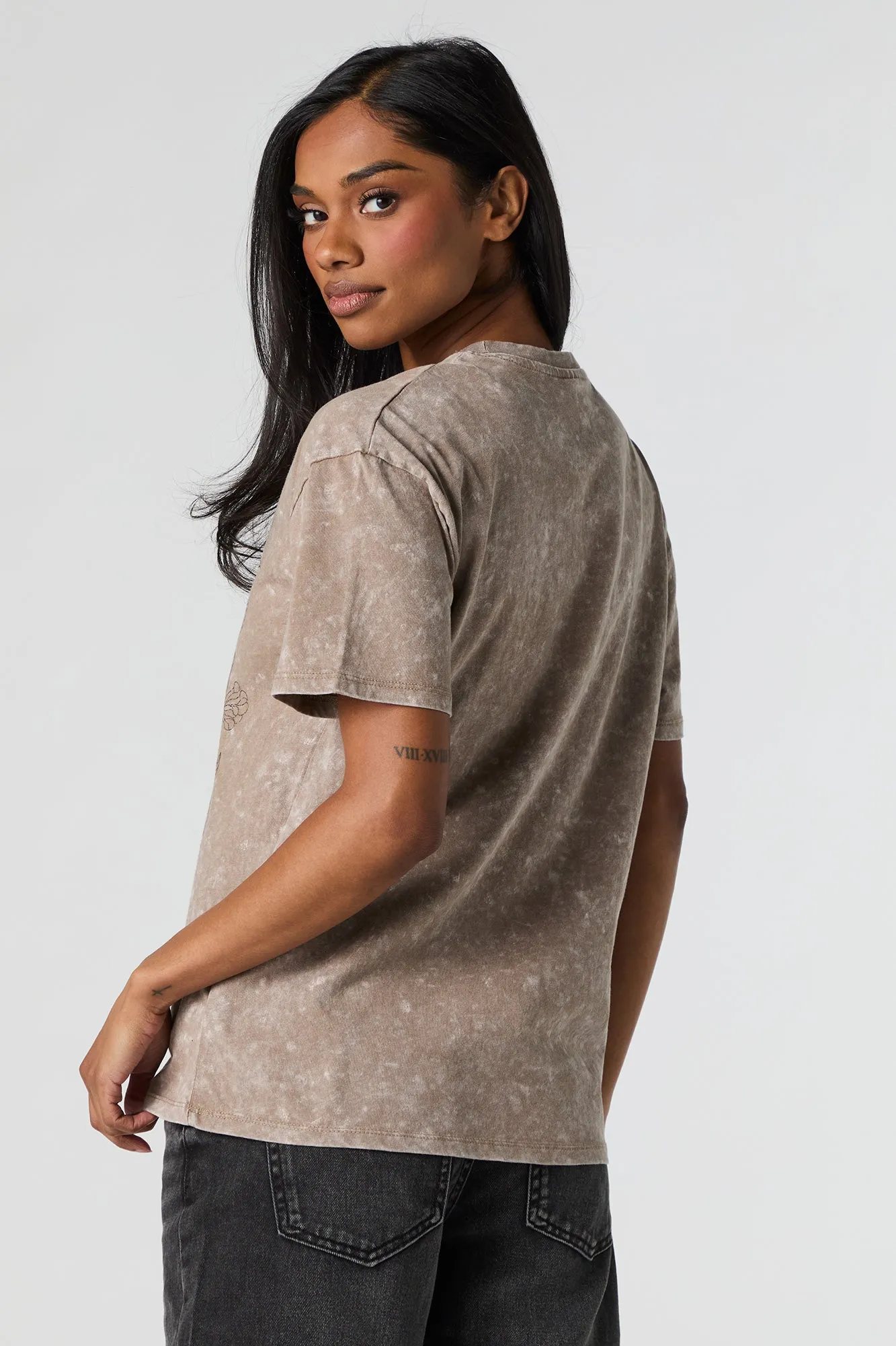 Embrace The Journey Graphic Washed Boyfriend T-Shirt sold by Urban Planet product image thumbnail 2