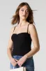 Camisole côtelée et cintrée avec rosette sold by Urban Planet
