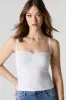 Camisole côtelée et cintrée avec rosette sold by Urban Planet