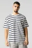 T-shirt ras du cou décontracté rayé sold by Urban Planet