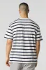 T-shirt ras du cou décontracté rayé sold by Urban Planet