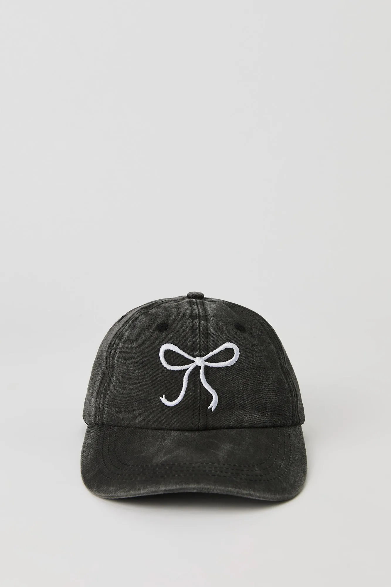 Girls Bow Embroidered Denim Hat sold by Urban Planet product image thumbnail 4