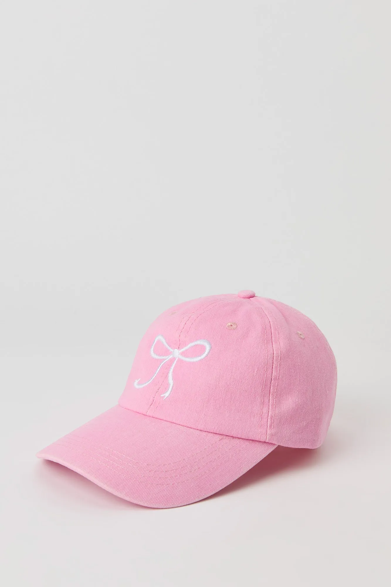 Girls Bow Embroidered Denim Hat sold by Urban Planet product image thumbnail 2