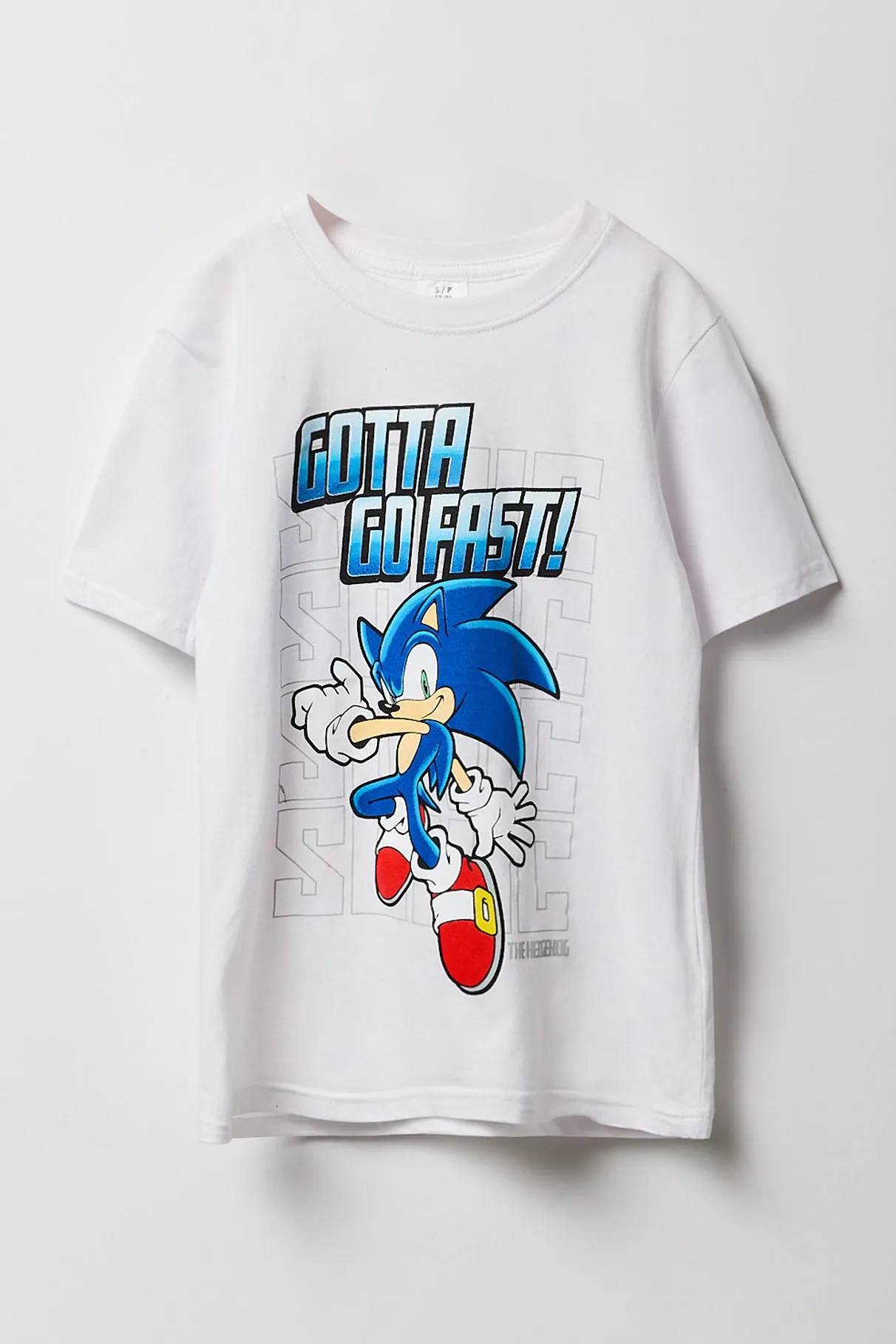 T-shirt à imprimé Sonic Go Fast pour garçon sold by Urban Planet