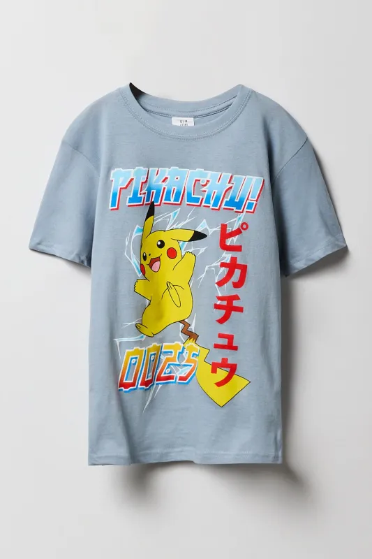 Boys Pikachu 0025 Graphic T-Shirt sold by Urban Planet