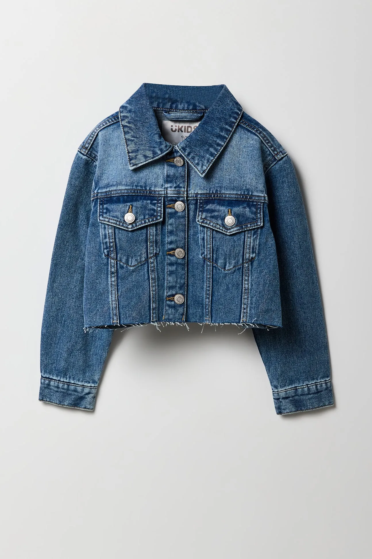 Blouson en denim écourté pour filles sold by Urban Planet product image thumbnail 3