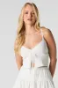 Camisole côtelée ouverte à bordure en dentelle sold by Urban Planet