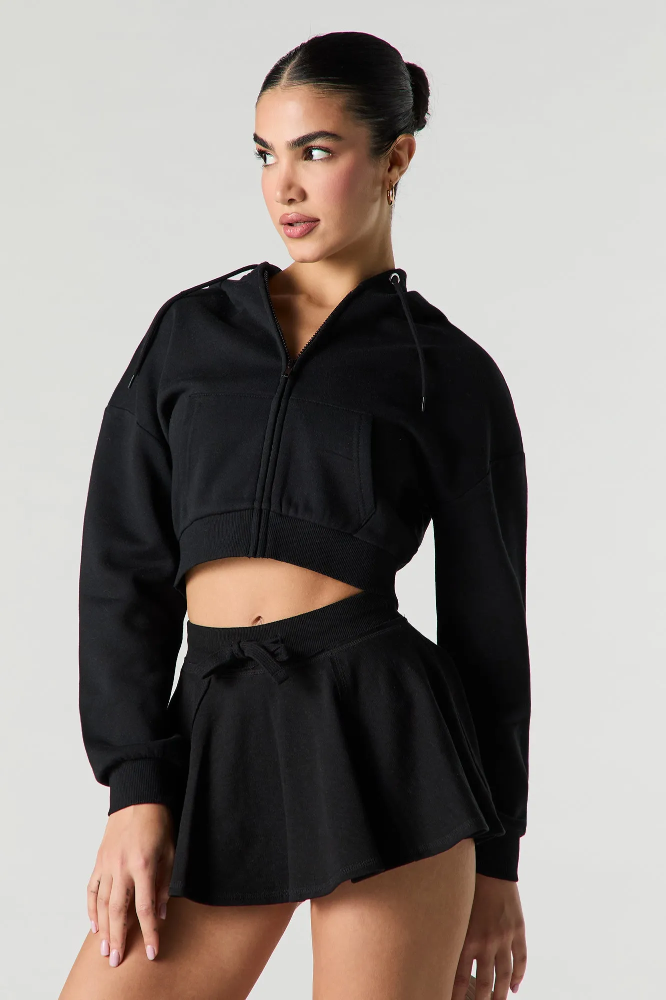 Minijupe-short en molleton à taille coulissante sold by Urban Planet product image thumbnail 5