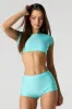 Ultra Cropped Short Sleeve Swim Top sold by Urban Planet