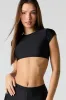 Ultra Cropped Short Sleeve Swim Top sold by Urban Planet