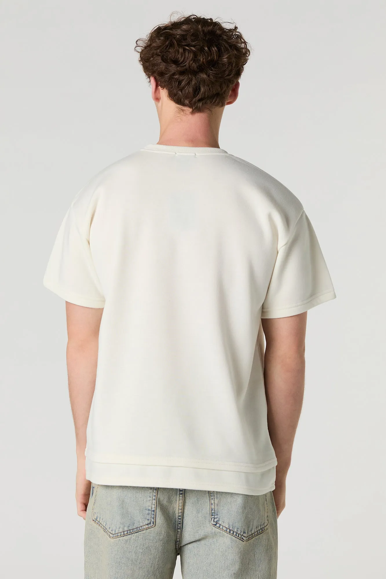 Fleece Short Sleeve Top sold by Urban Planet product image thumbnail 2