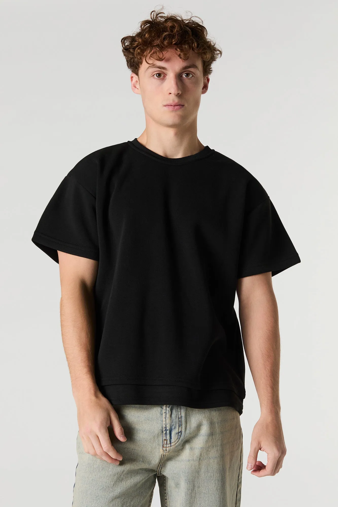 Fleece Short Sleeve Top sold by Urban Planet product image thumbnail 4