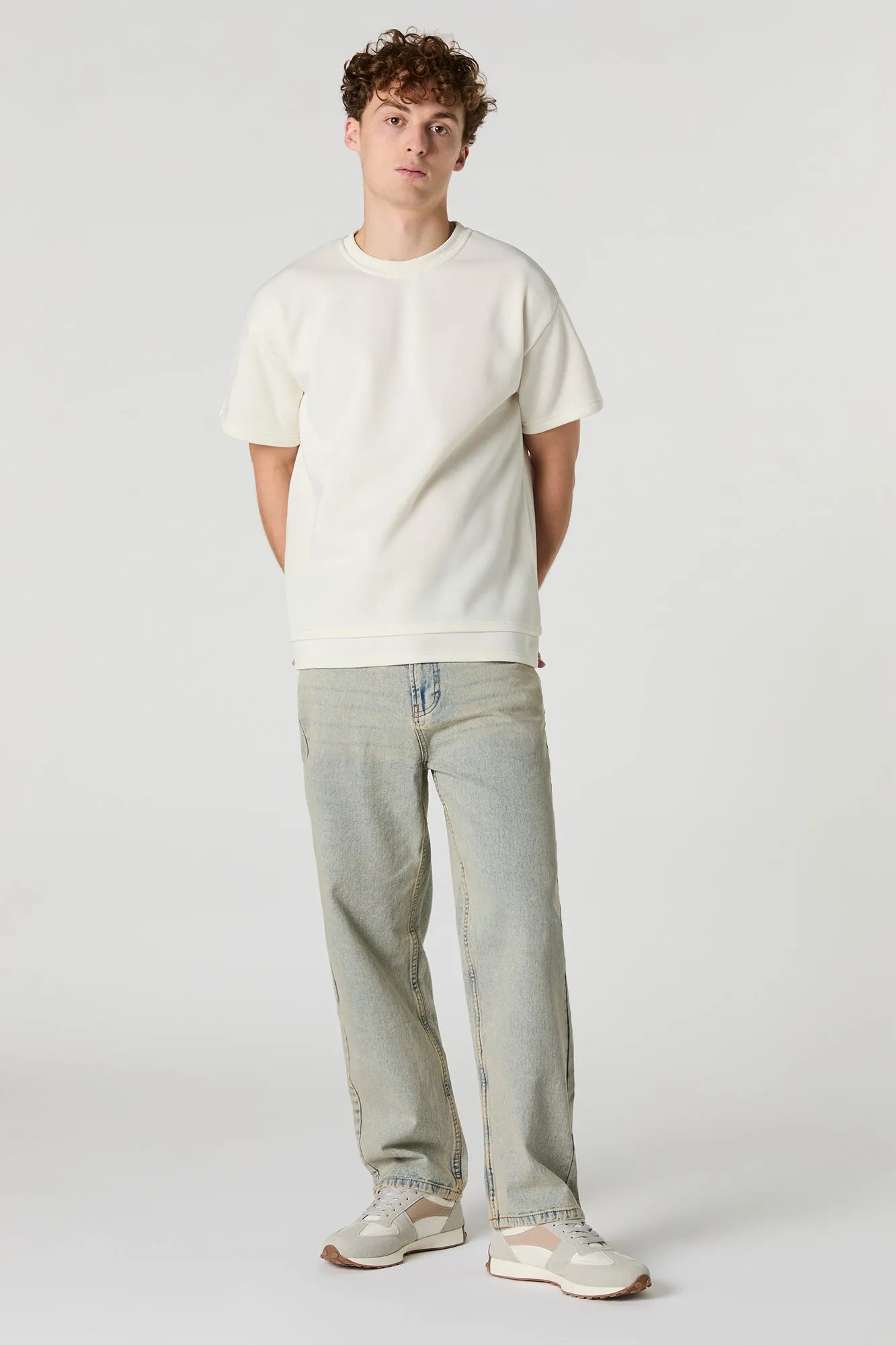 Fleece Short Sleeve Top sold by Urban Planet product image thumbnail 3