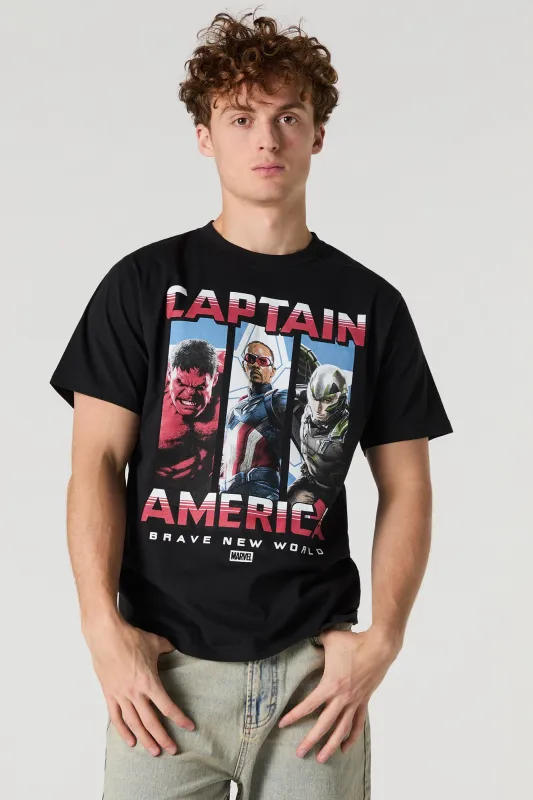 T-shirt à imprimé Captain America Brave New World sold by Urban Planet