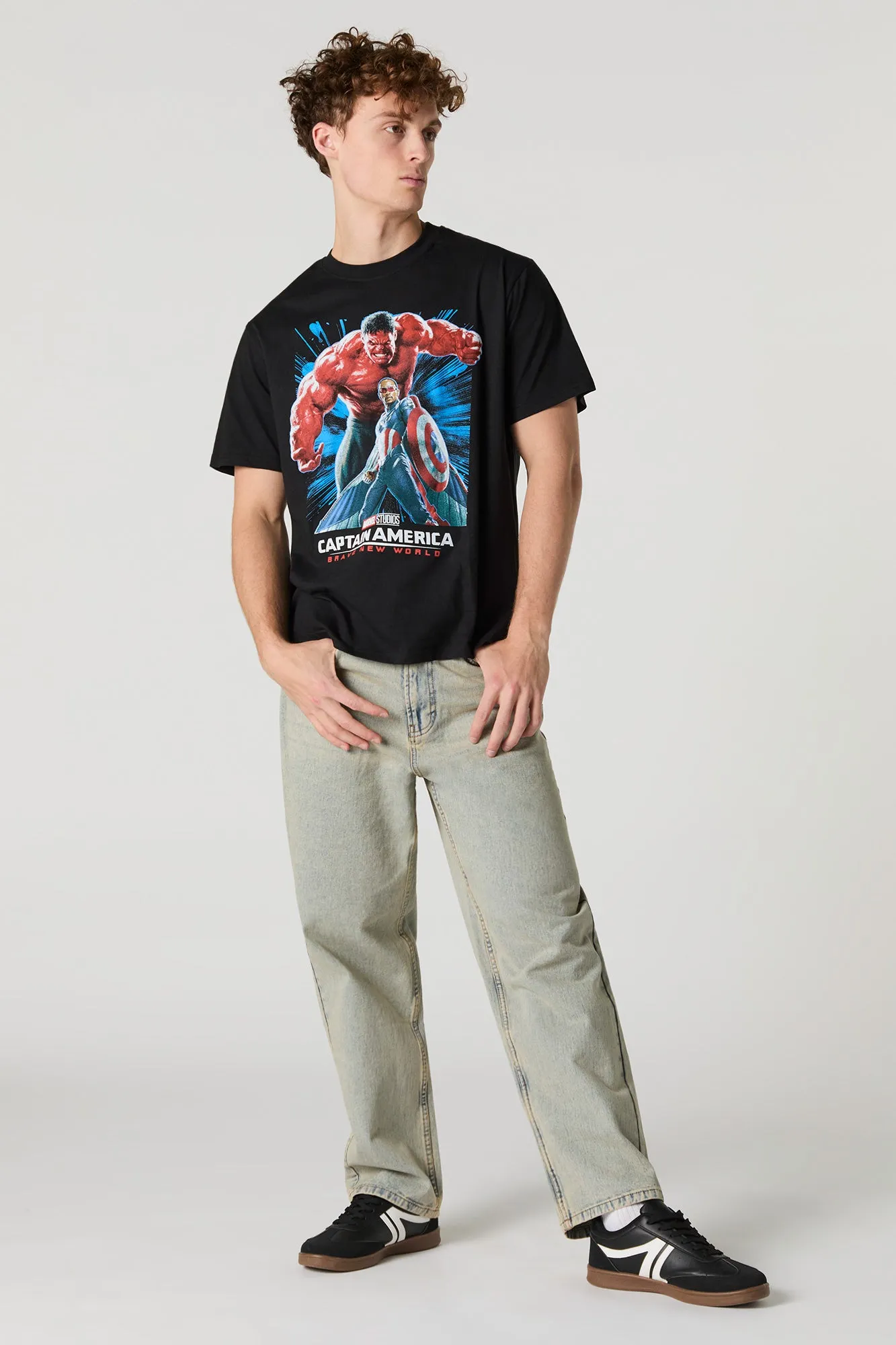 Captain America Graphic T-Shirt sold by Urban Planet product image thumbnail 3