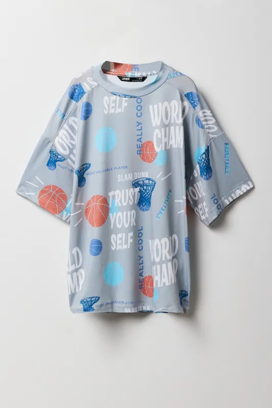T-shirt Active à imprimé Basketball pour garçon sold by Urban Planet