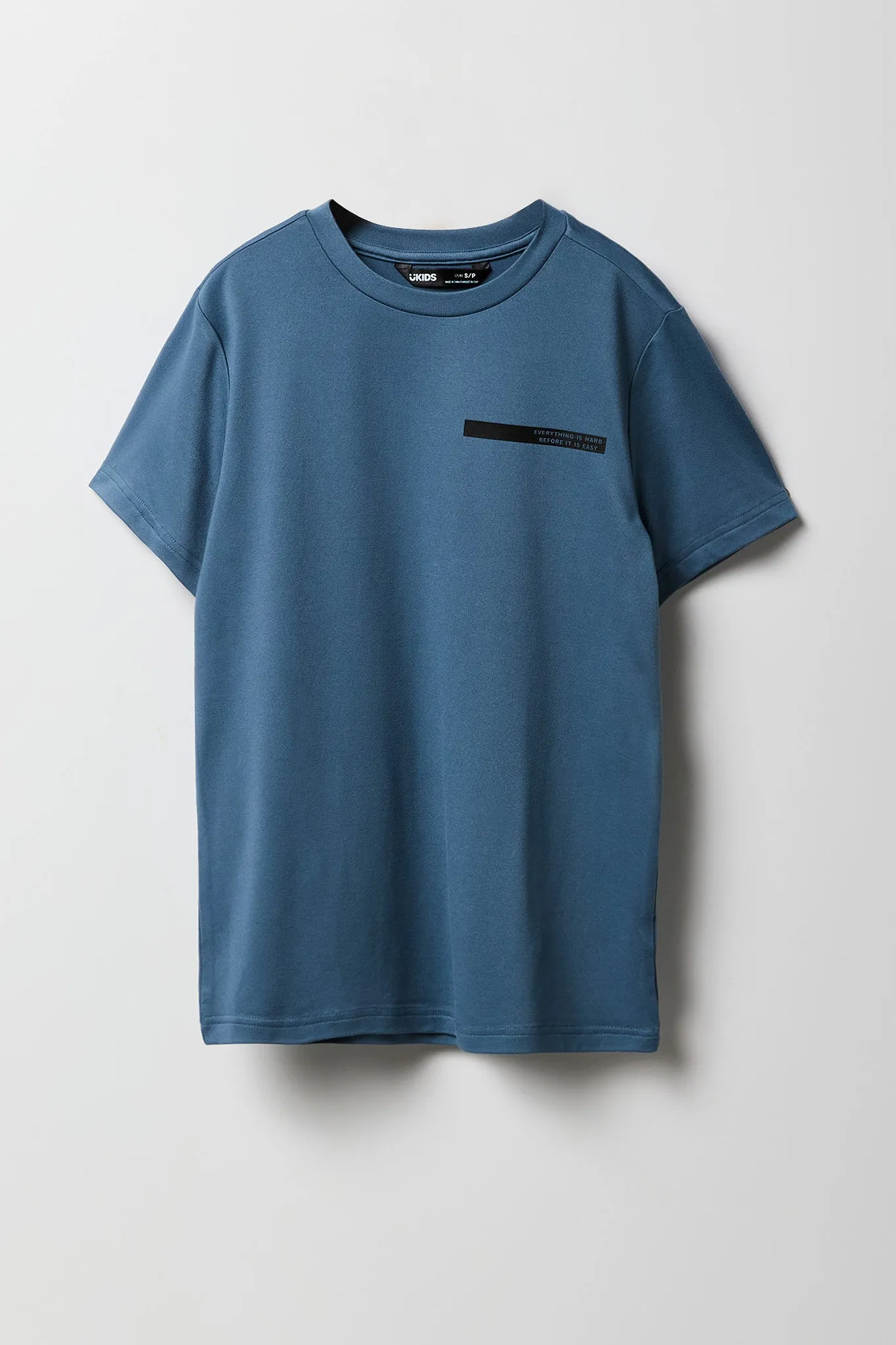 T-shirt Active à imprimé Hard Before Easy pour garçon sold by Urban Planet