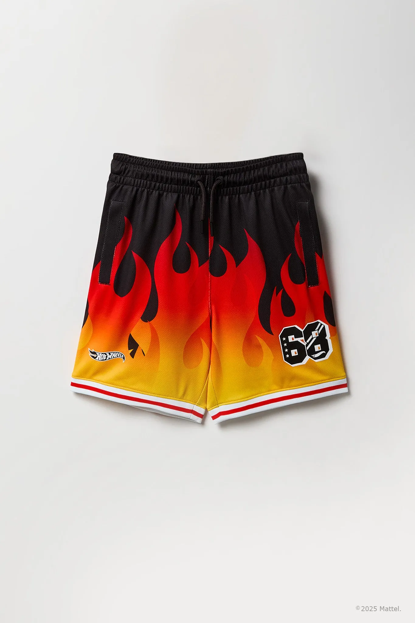 Short Active en filet Hot Wheels™ à imprimé Feu pour garçon sold by Urban Planet