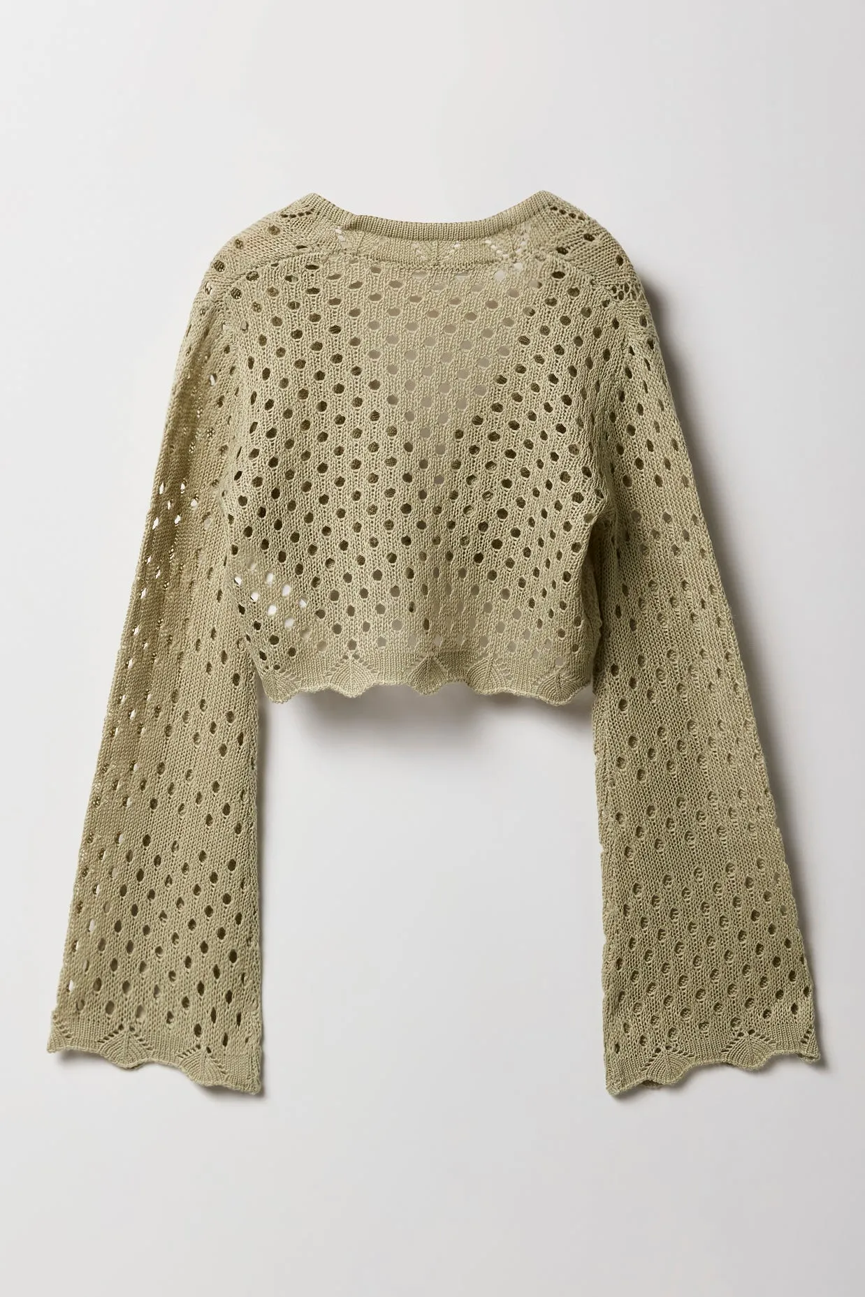 Cardigan en tricot ouvert avec attache à l'avant et manche flottante pour filles sold by Urban Planet product image thumbnail 2