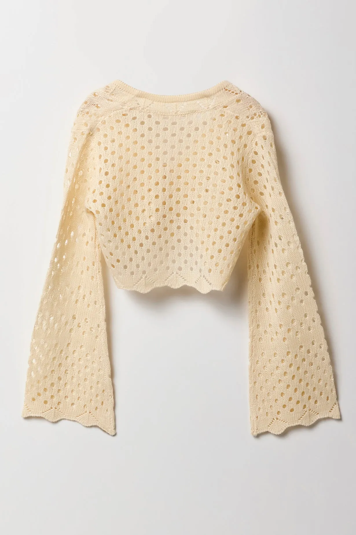 Cardigan en tricot ouvert avec attache à l'avant et manche flottante pour filles sold by Urban Planet product image thumbnail 4