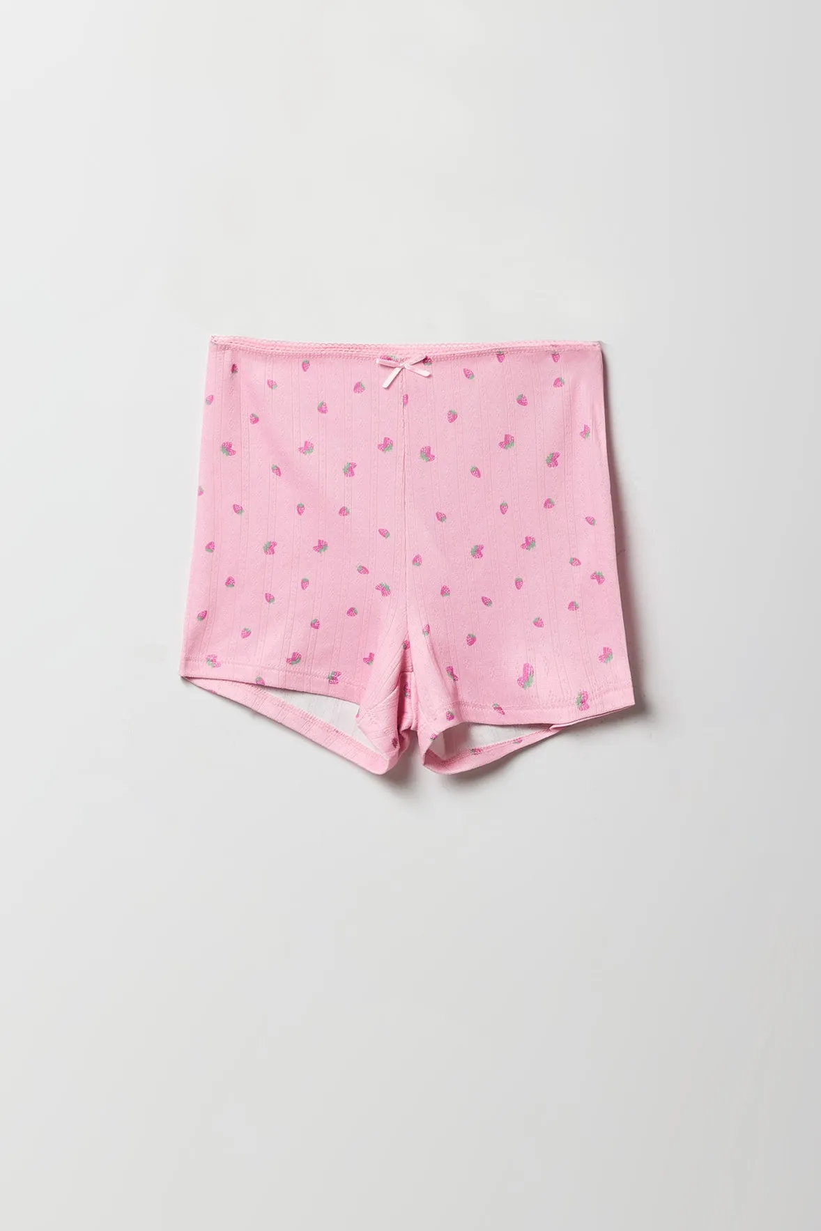 Ensemble-pyjama deux pièces camisole en pointelle et short pour filles sold by Urban Planet product image thumbnail 4