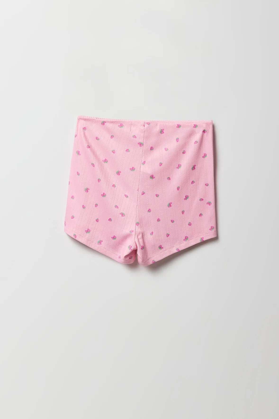 Ensemble-pyjama deux pièces camisole en pointelle et short pour filles sold by Urban Planet product image thumbnail 5