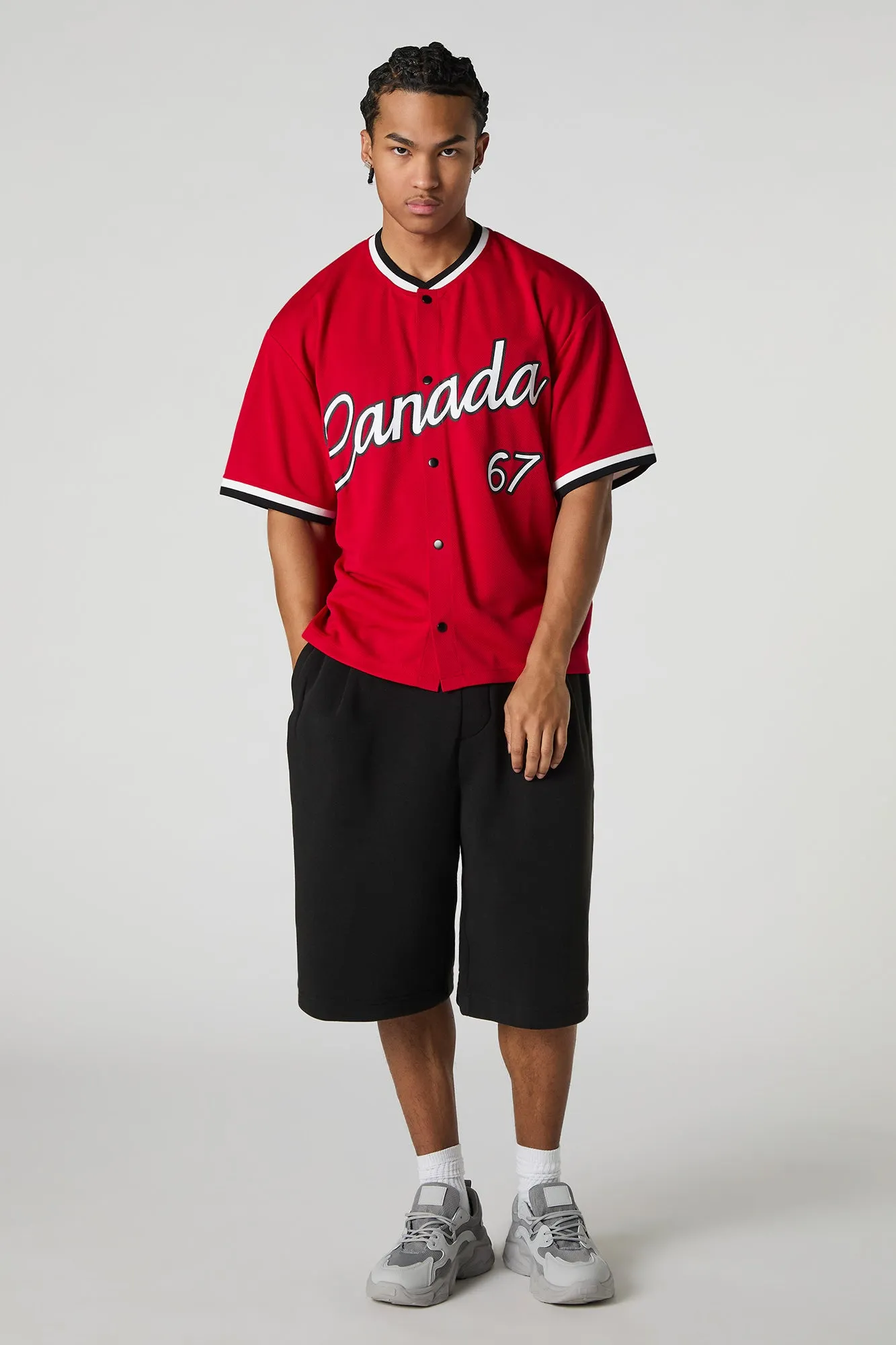Jersey de baseball en filet à imprimé Canada sold by Urban Planet product image thumbnail 3