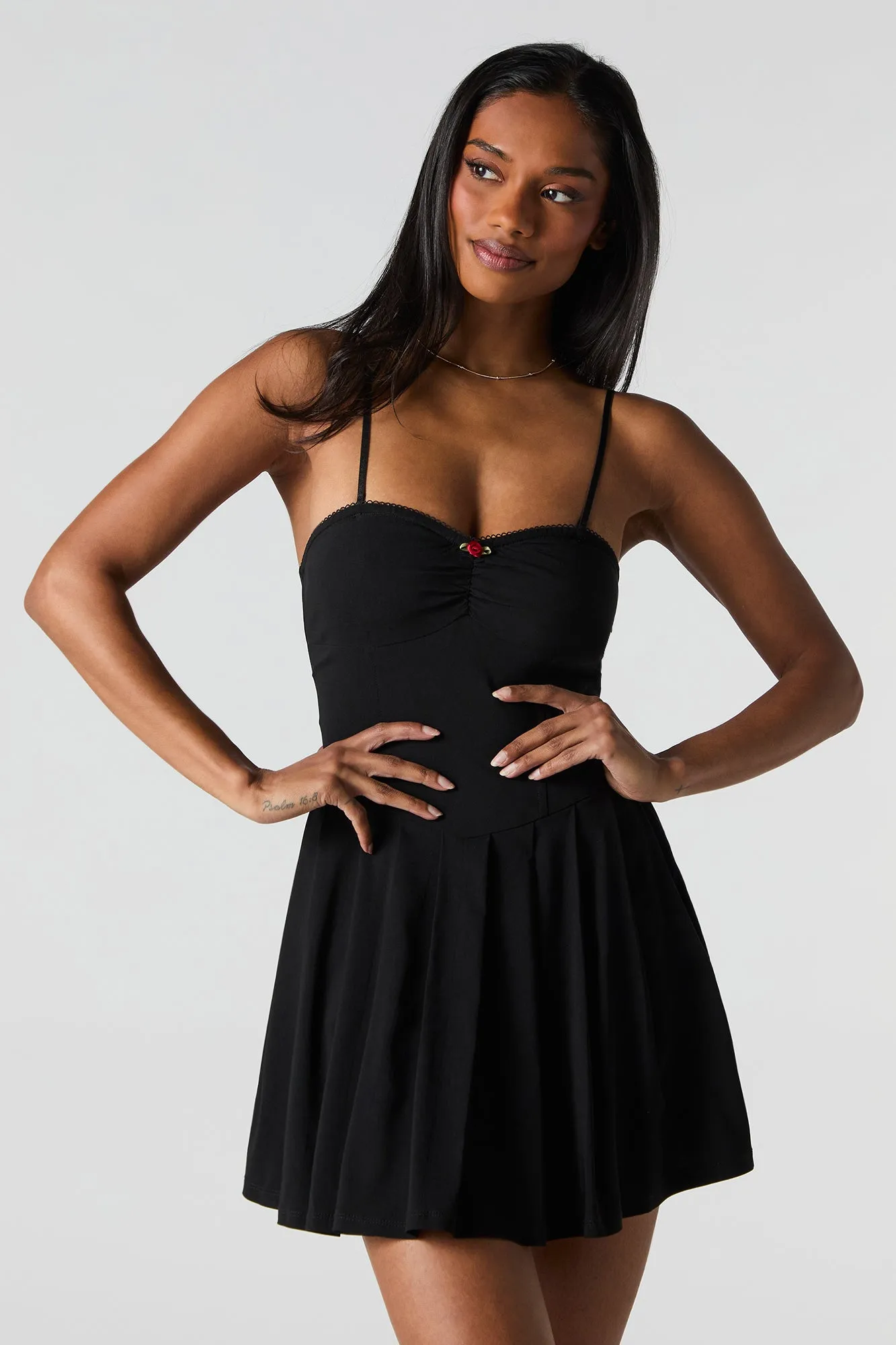 Minirobe corset à plis et rosette sold by Urban Planet product image thumbnail 4