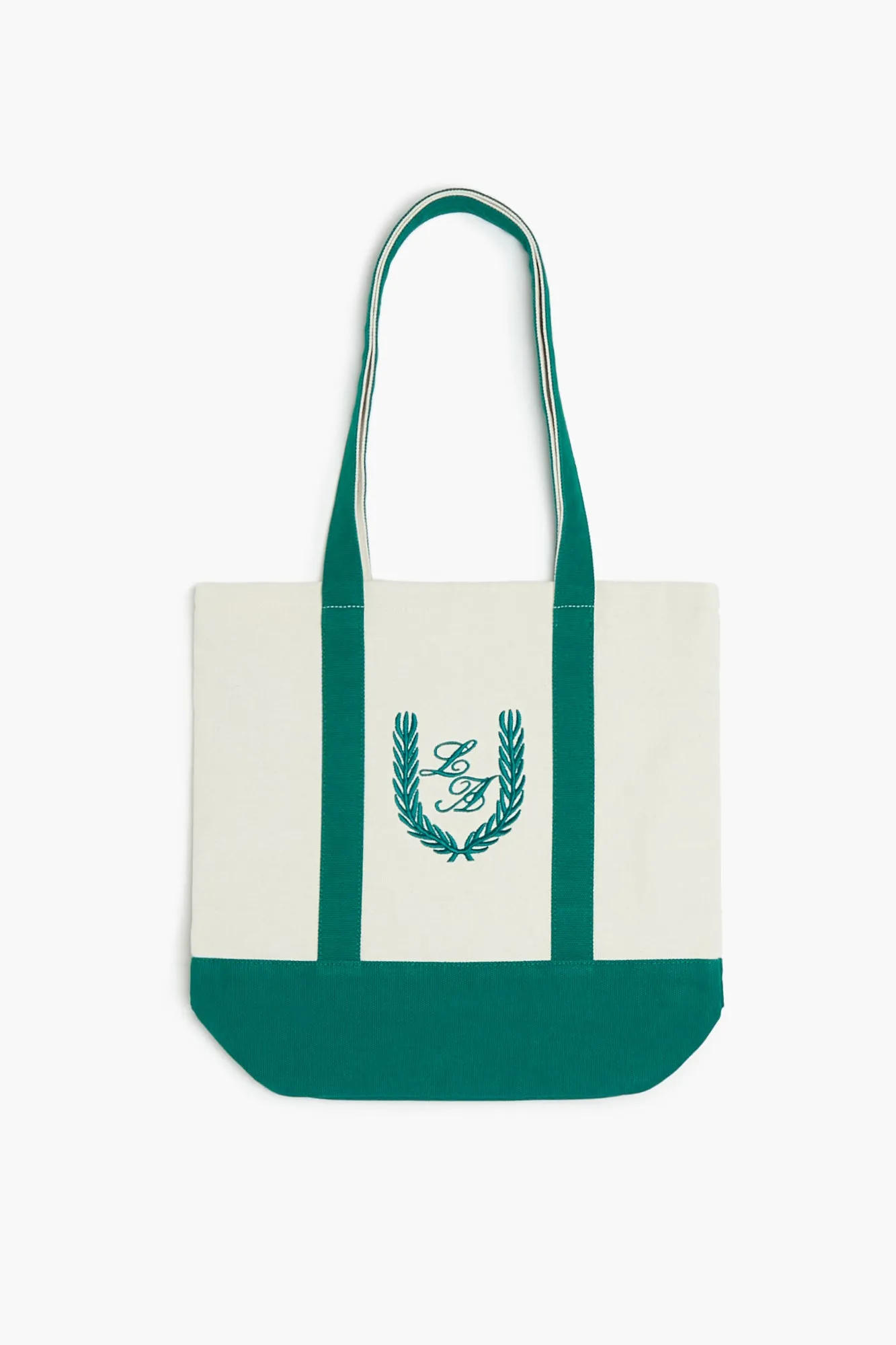 Two-Tone Embroidered LA Tote Bag sold by Urban Planet