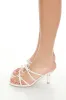 Faux Leather Strappy Bow Heels sold by Urban Planet
