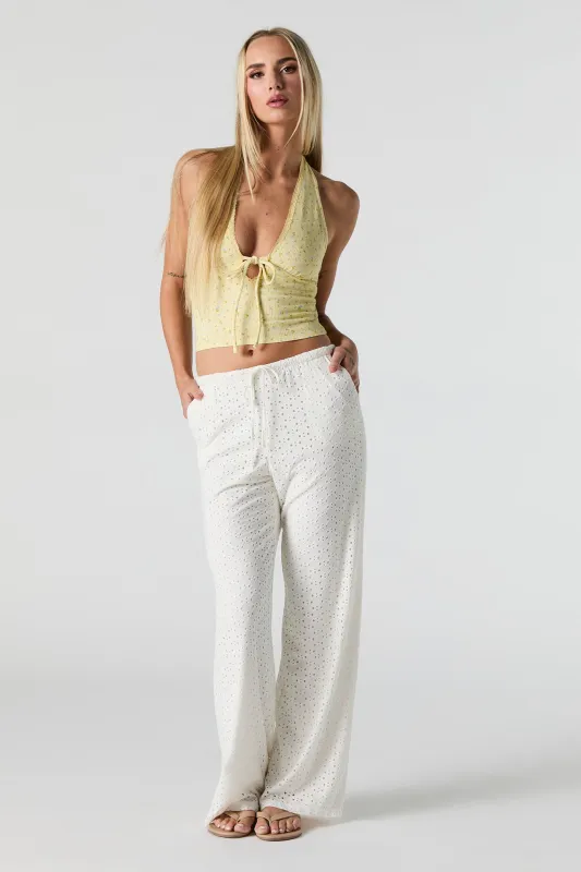 Pantalon à taille coulissante avec oeillets sold by Urban Planet