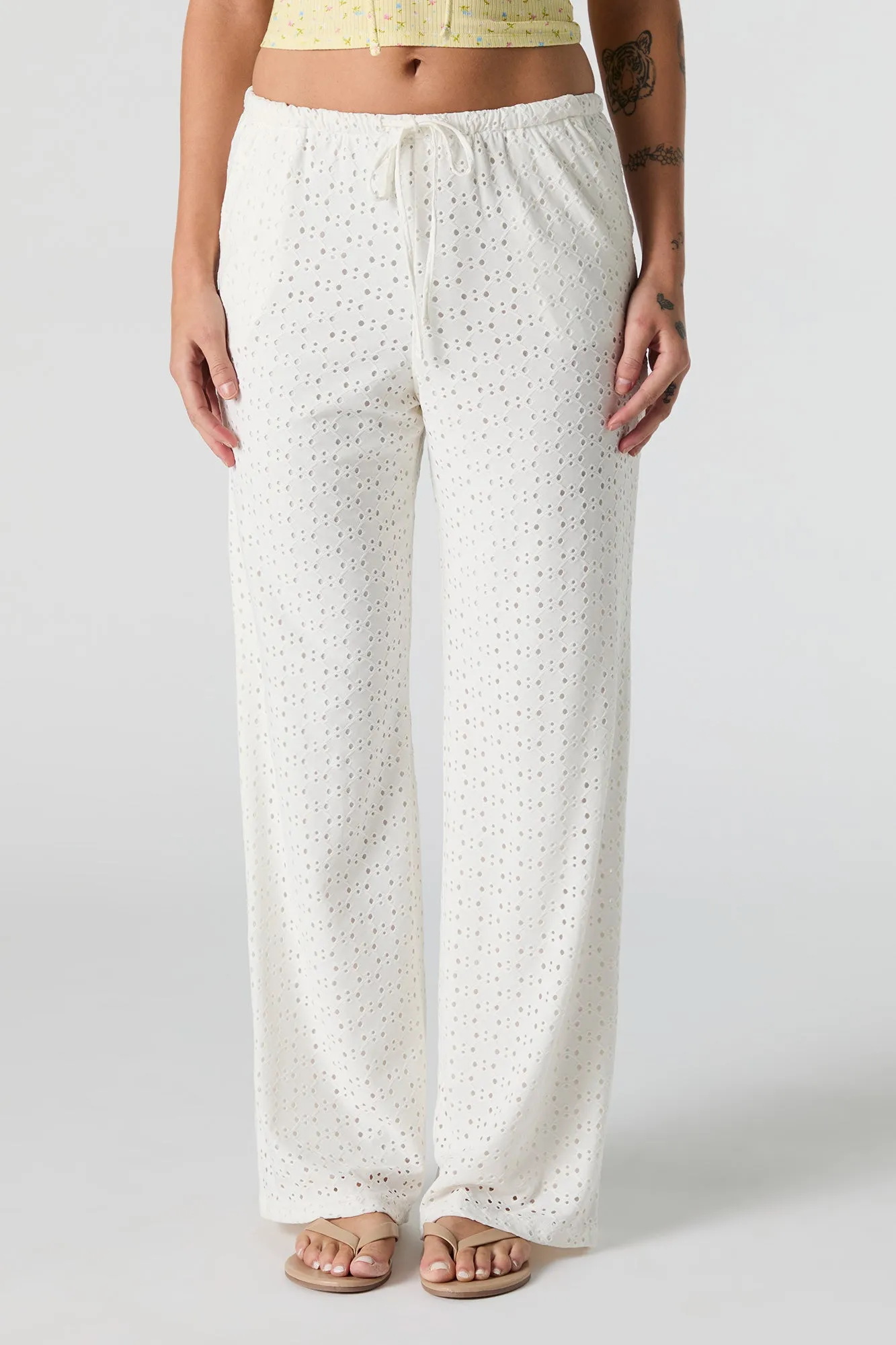 Pantalon à taille coulissante avec oeillets sold by Urban Planet product image thumbnail 2