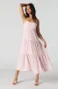 Cut-Out Back Tiered Midi Dress sold by Urban Planet