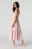 Cut-Out Back Tiered Midi Dress sold by Urban Planet