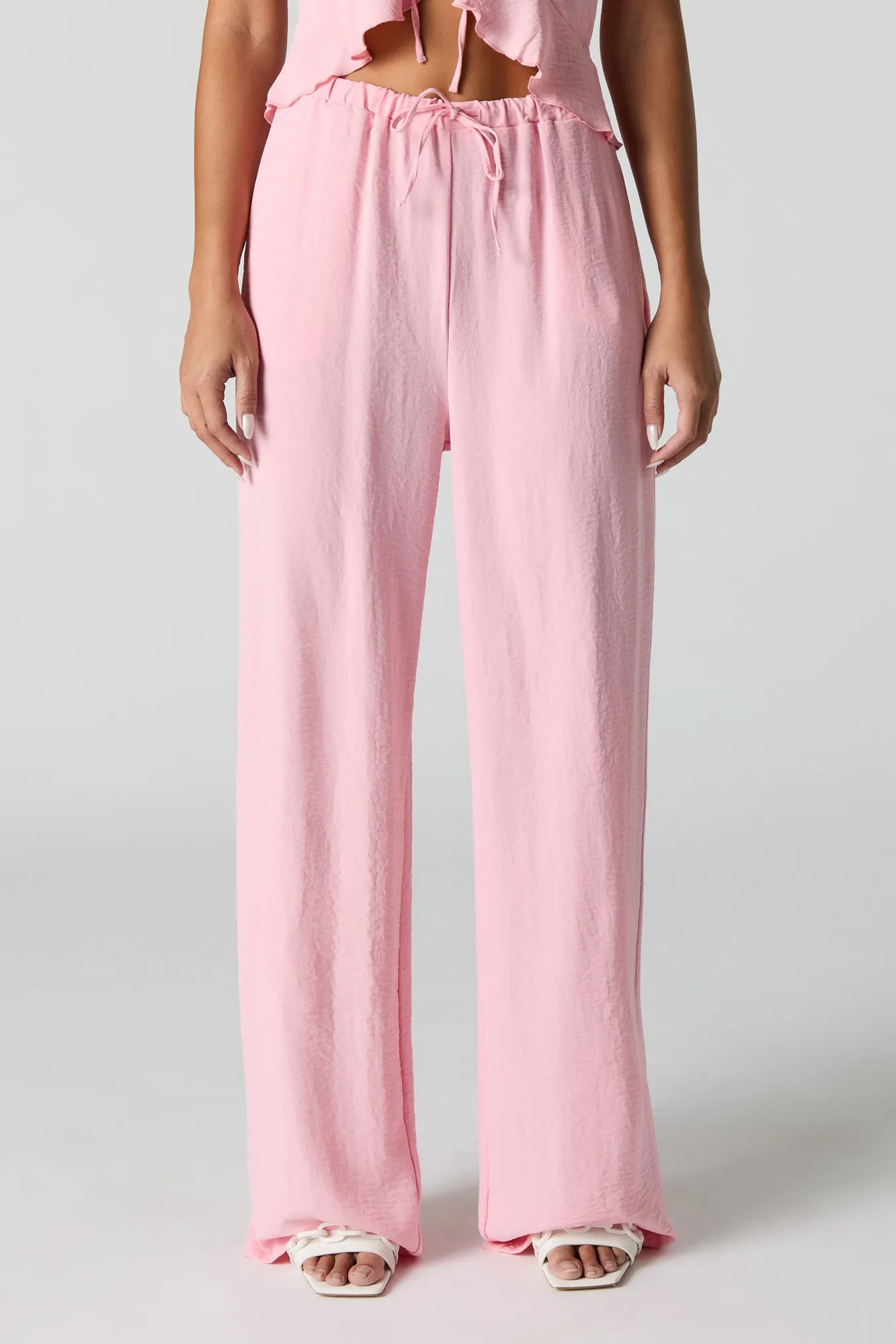 Flowy Drawstring Wide Leg Pant sold by Urban Planet product image thumbnail 2