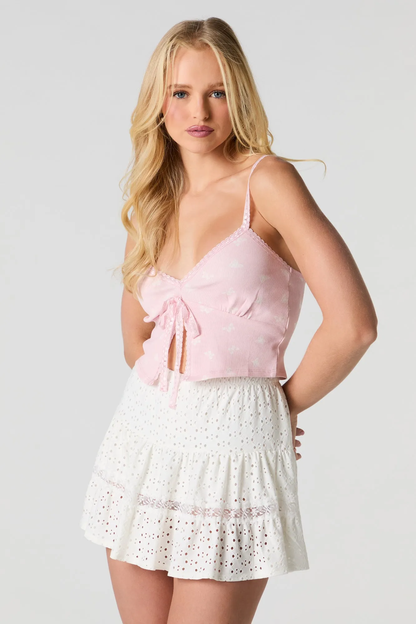 Pointelle Mini Skort sold by Urban Planet