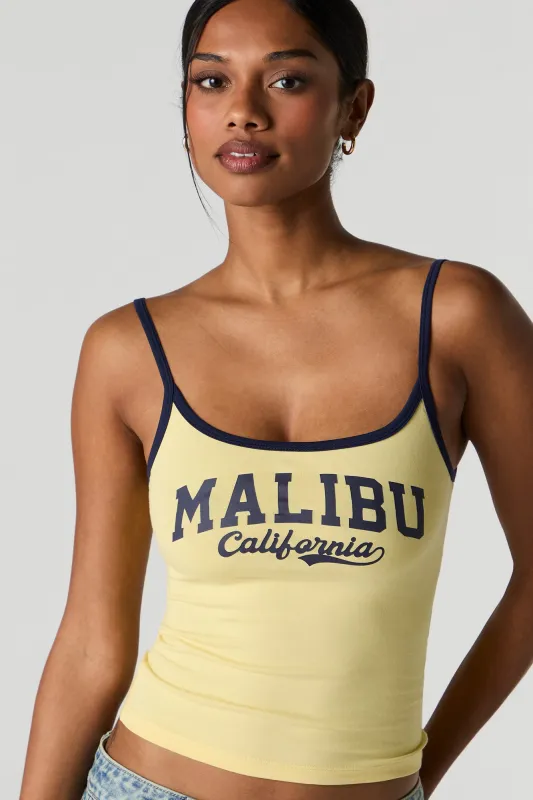 Camisole contrastante imprimée avec encolure dégagée sold by Urban Planet