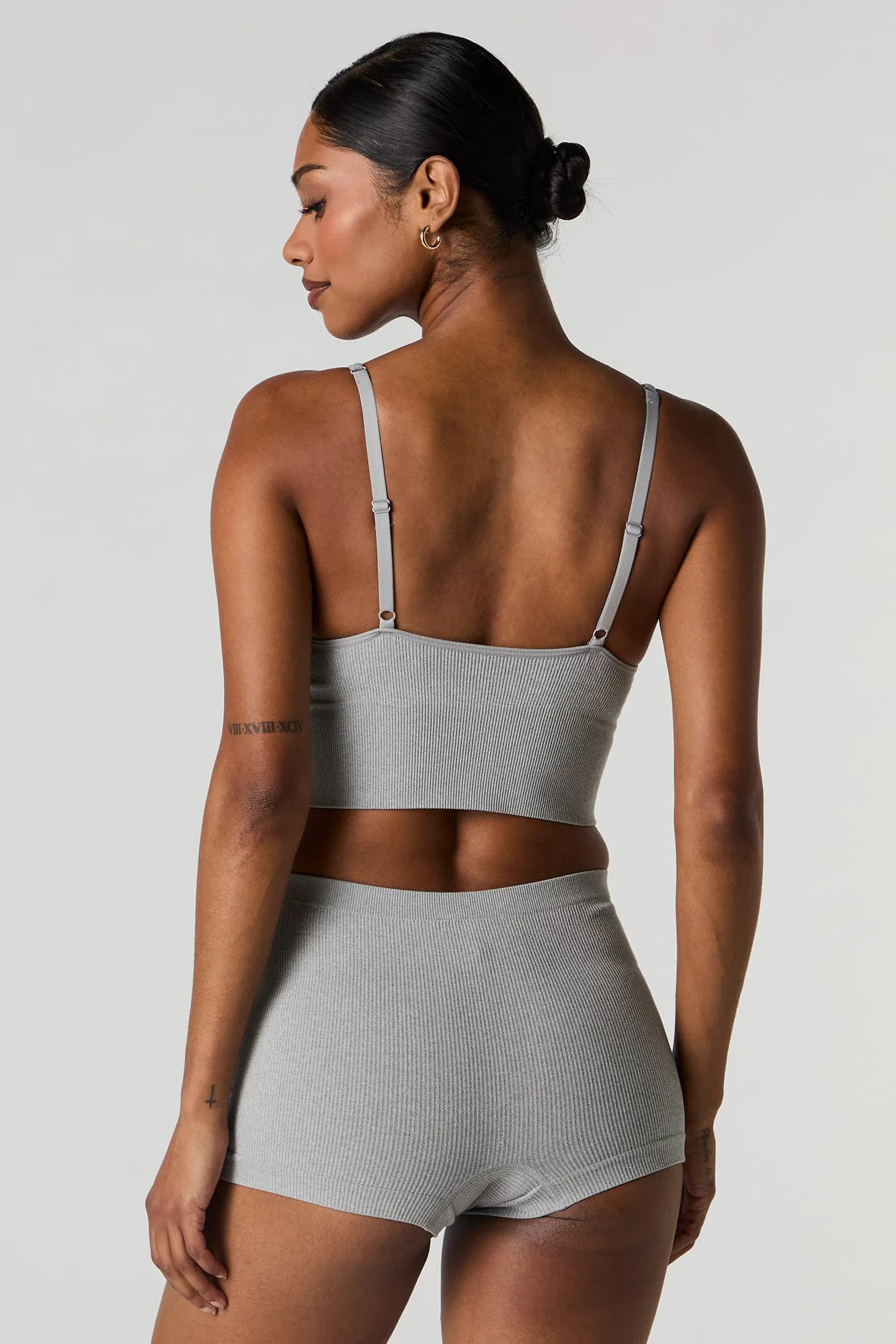 Culotte garçonne côtelée sans couture (Paquet de 2) sold by Urban Planet product image thumbnail 3