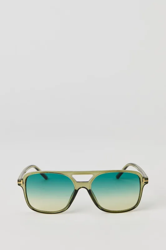 Lunettes de soleil aviateur transparentes sold by Urban Planet