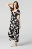 Printed Smocked Jumpsuit sold by Urban Planet