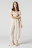 Printed Smocked Jumpsuit sold by Urban Planet