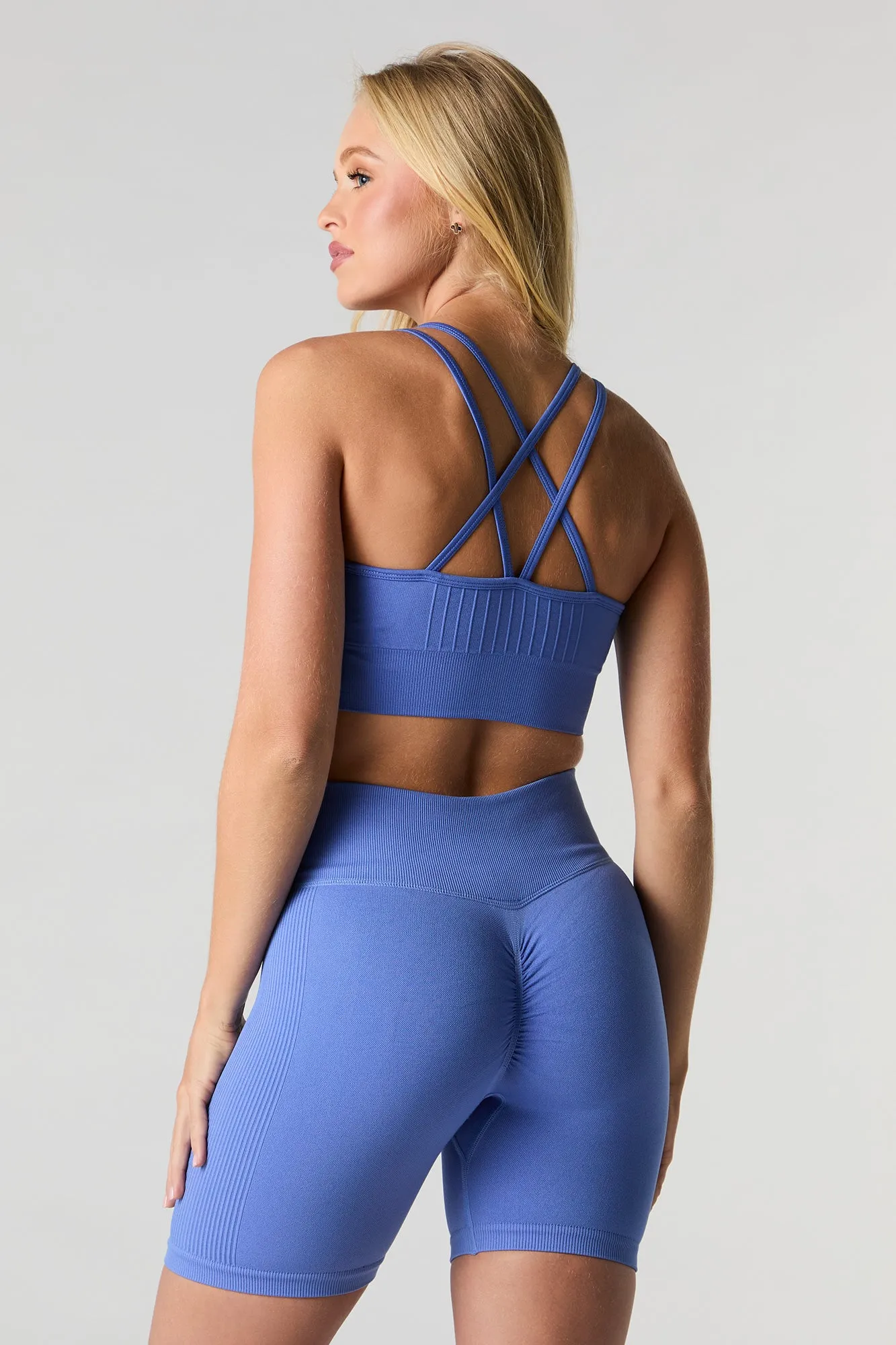 Seamless Cinched Biker Short sold by Urban Planet product image thumbnail 2
