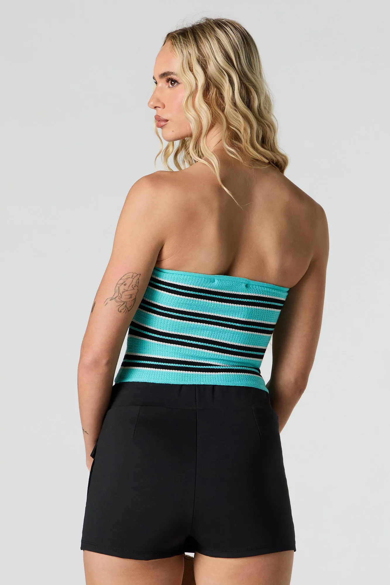 Haut tube en tricot rayé sold by Urban Planet product image thumbnail 2