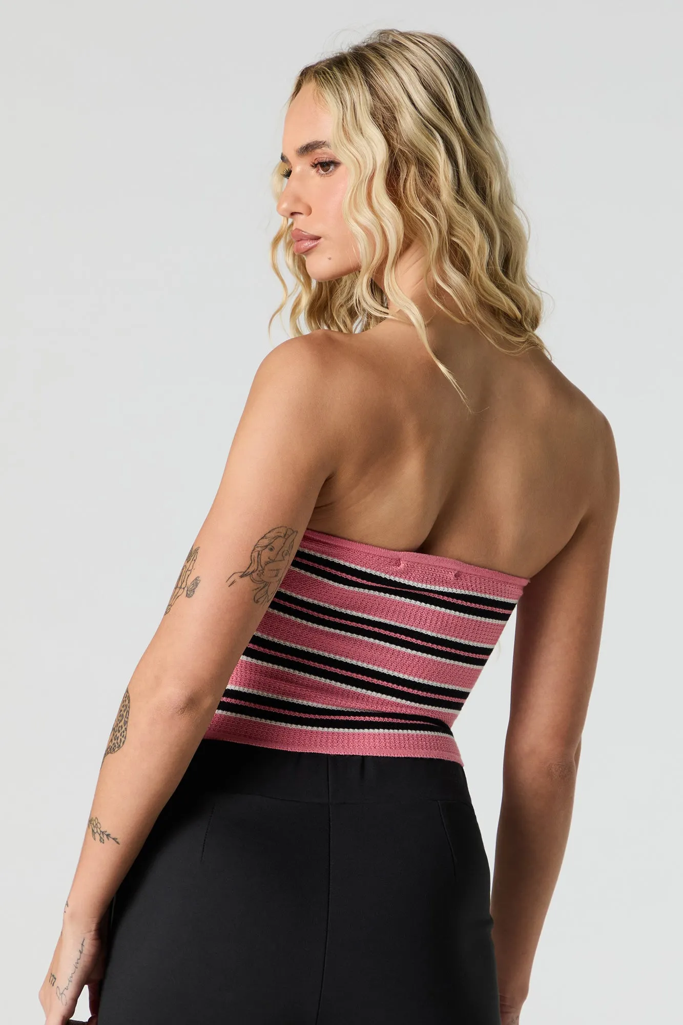 Haut tube en tricot rayé sold by Urban Planet product image thumbnail 5
