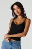 Seamless Ribbed Lace Trim V-Neck Cami sold by Urban Planet