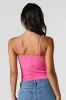 Seamless Ribbed Lace Trim V-Neck Cami sold by Urban Planet