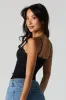 Seamless Ribbed Lace Trim V-Neck Cami sold by Urban Planet