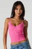 Seamless Ribbed Lace Trim V-Neck Cami sold by Urban Planet